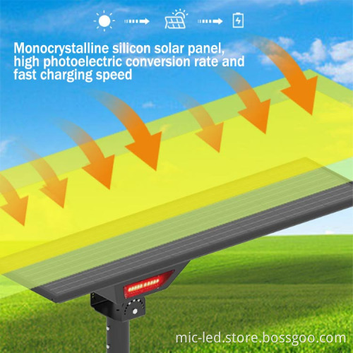 36V Solar Panel Integrated Smart Lighting System with CCTV Camera